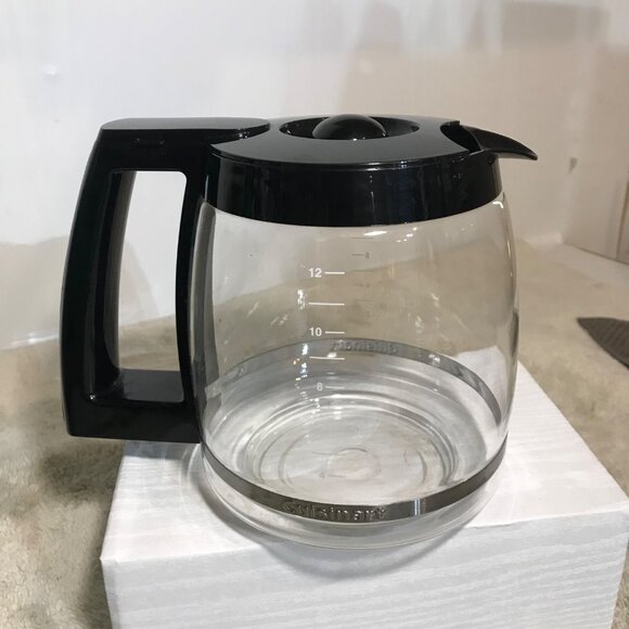 12-Cup Cuisinart Glass Coffee Pot Carafe Black Handle 1420FT - Picture 1 of 11
